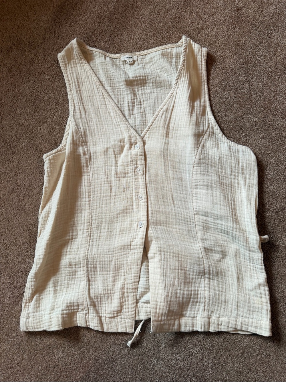 Aerie linen vest
